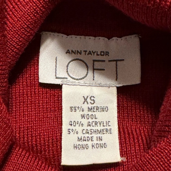 Ann Taylor Loft Wool Blend Turtleneck Sweater - Picture 4 of 5